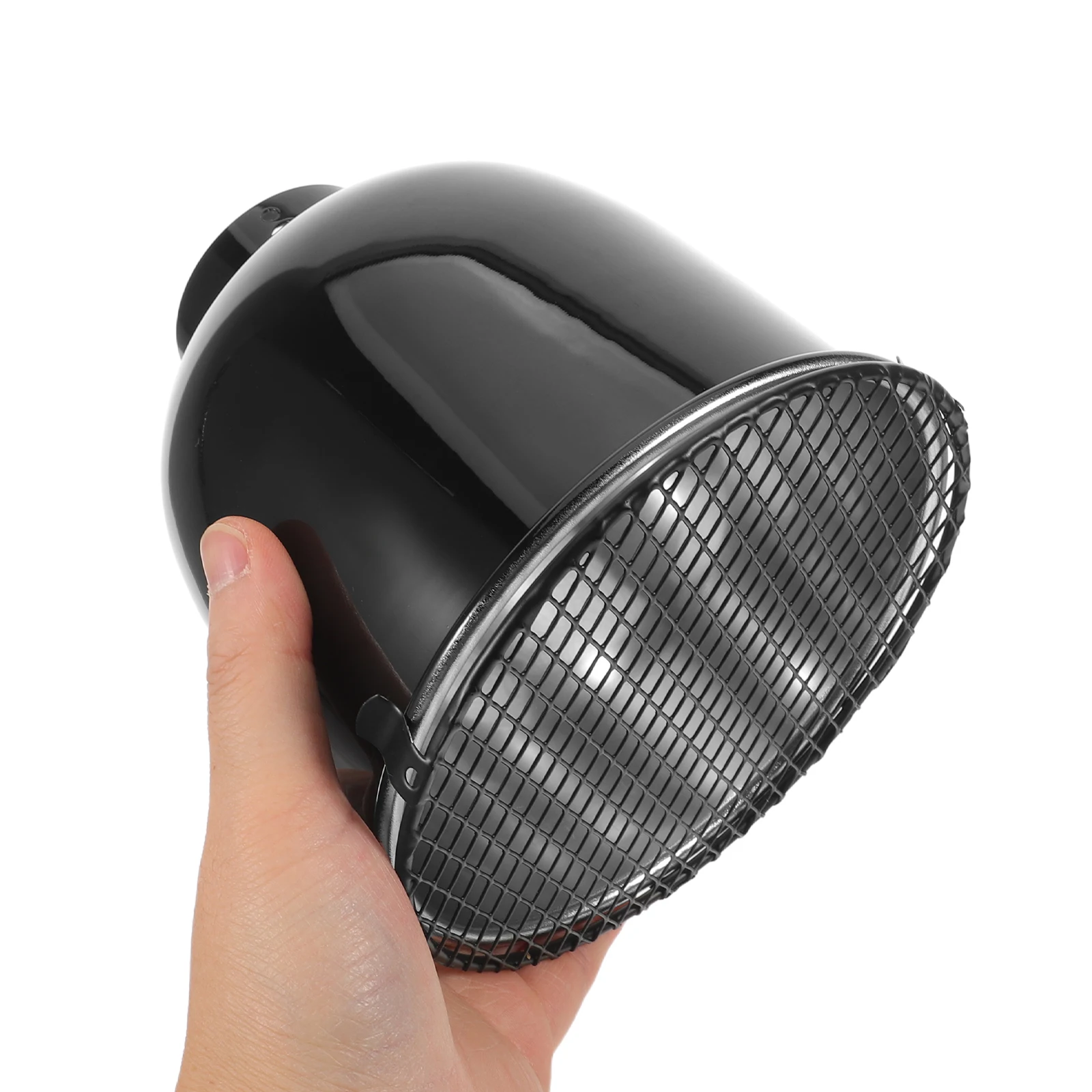 

2pcs Dome 5.5 Inch Aluminum Shade For Terrarium Basking Habitat Fixture Black Reptile Heat Holder Reptile Terrarium Lamp