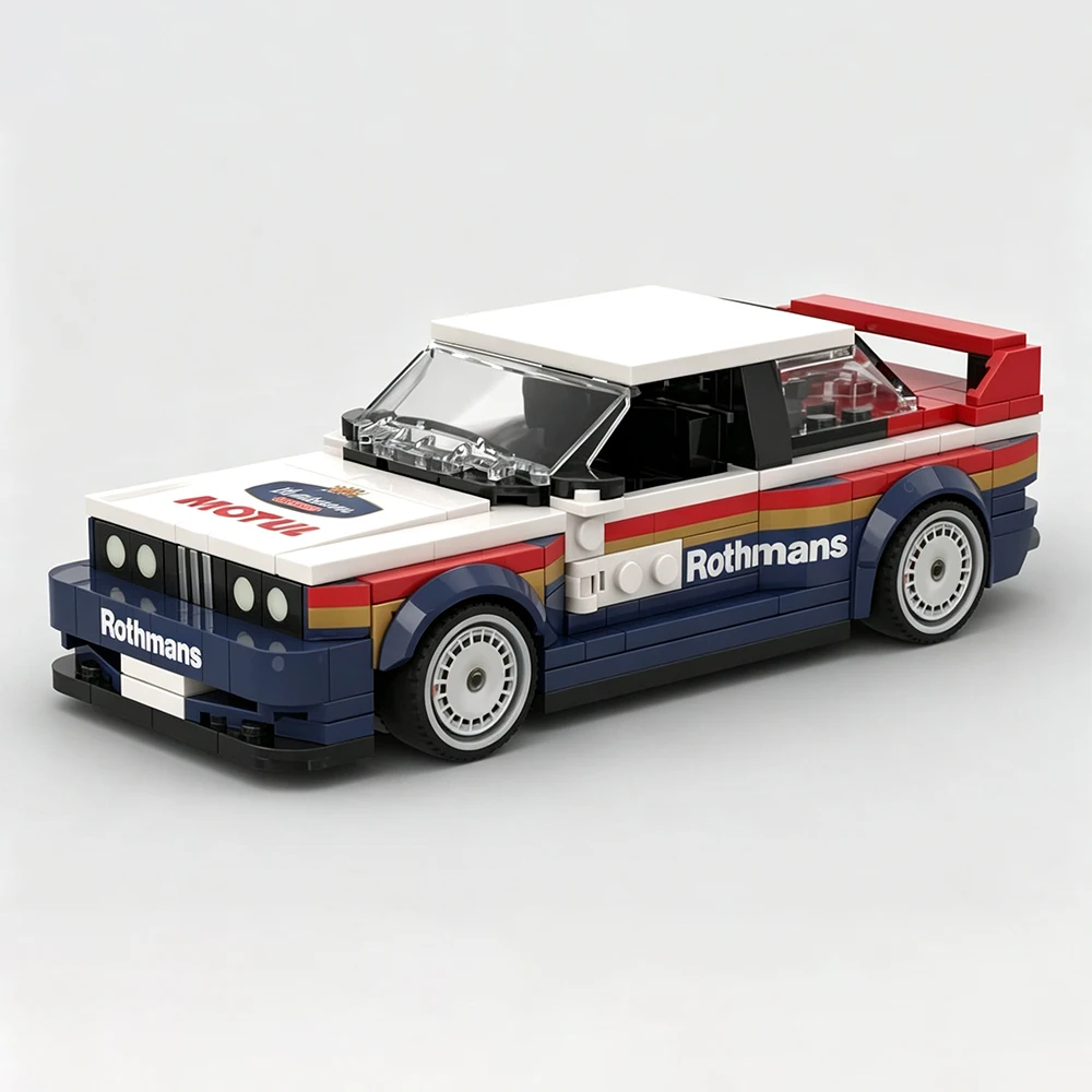Image of Neue MOC-Geschwindigkeit ​ ​ Serie Rally-Auto-Modellbausatz – DIY Modulares Technik-Fahrzeug-Bauspielzeug (Sammlerstück als Geschenk für Erwachsene)