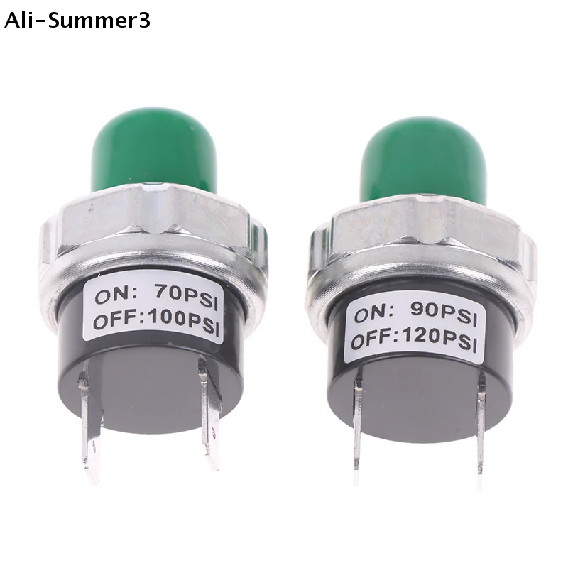 1Pc 12V/24V DC Air Compressor Pressure Switch 70-100/90-120PSI Aluminum Alloy 1/4