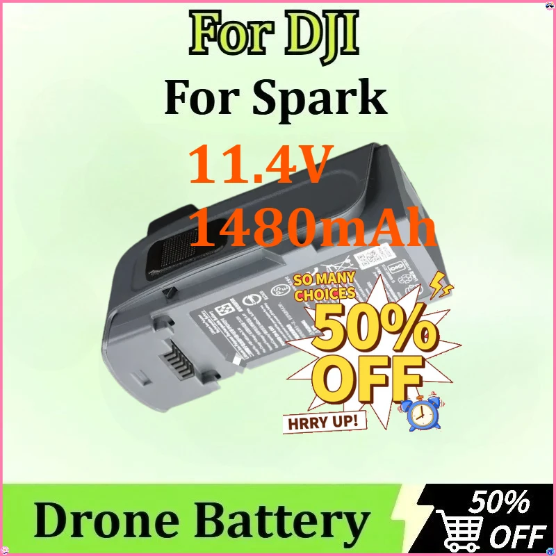 

For DJI Spark Drone UAV High Quality Replacement Flight Batteries Newly Upgraded 11.4V 1480mAh Drone Battery