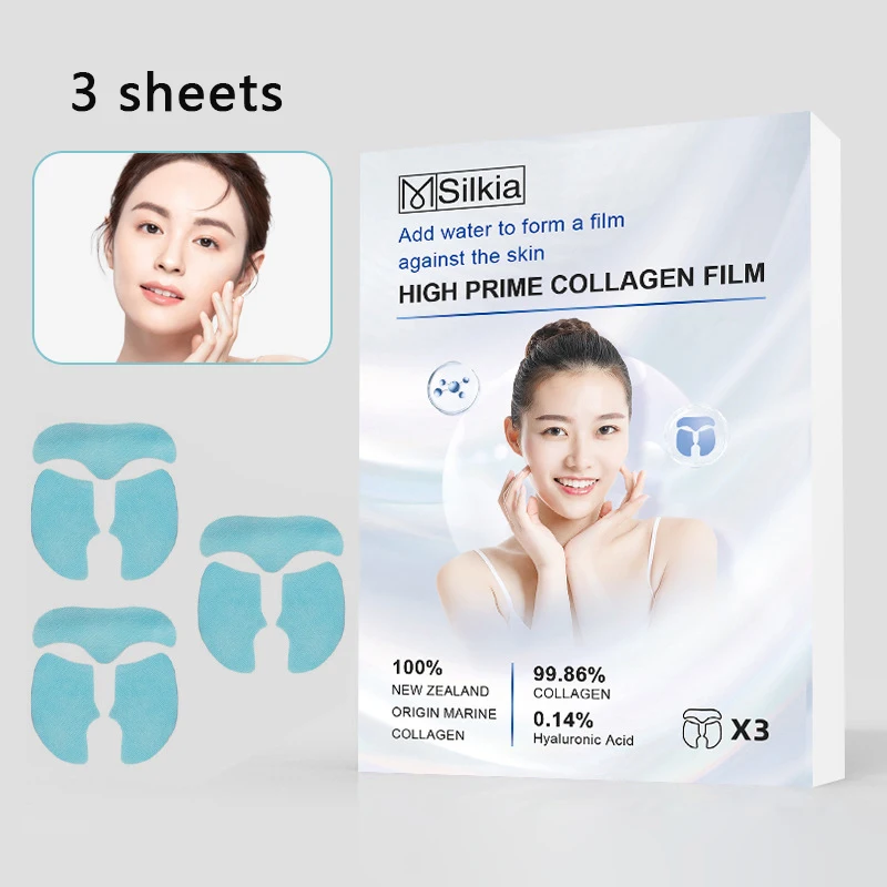 

3pcs/set Soluble Collagen Face Serum Mask Anti Aging Moisturizing Wrinkles Hydrolyzed Film Fade Fine Lines Firming Lifting Gel