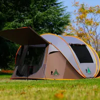 Outdoor  5 6 8 Person Automatic Pop Up Tent Camping Portable Rainproof Family Awning Beach Pergola Car Self Driving BBQ Tarp