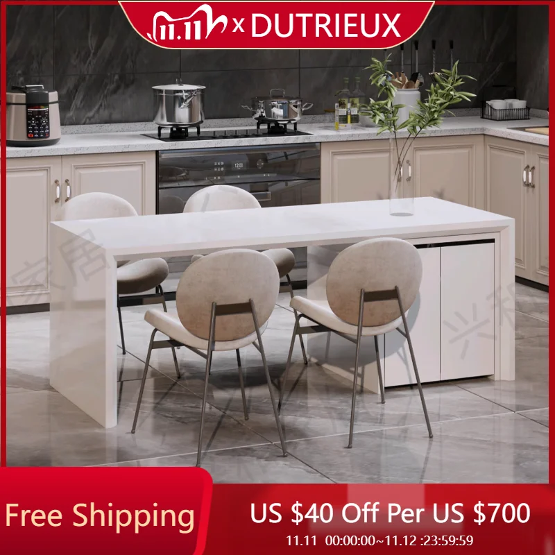 

Роскошный мобильный обеденный стол для ресторана, кофе, конференции, кабинета, современный обеденный стол, дизайнерский письменный прием, мебель для дома Mesa