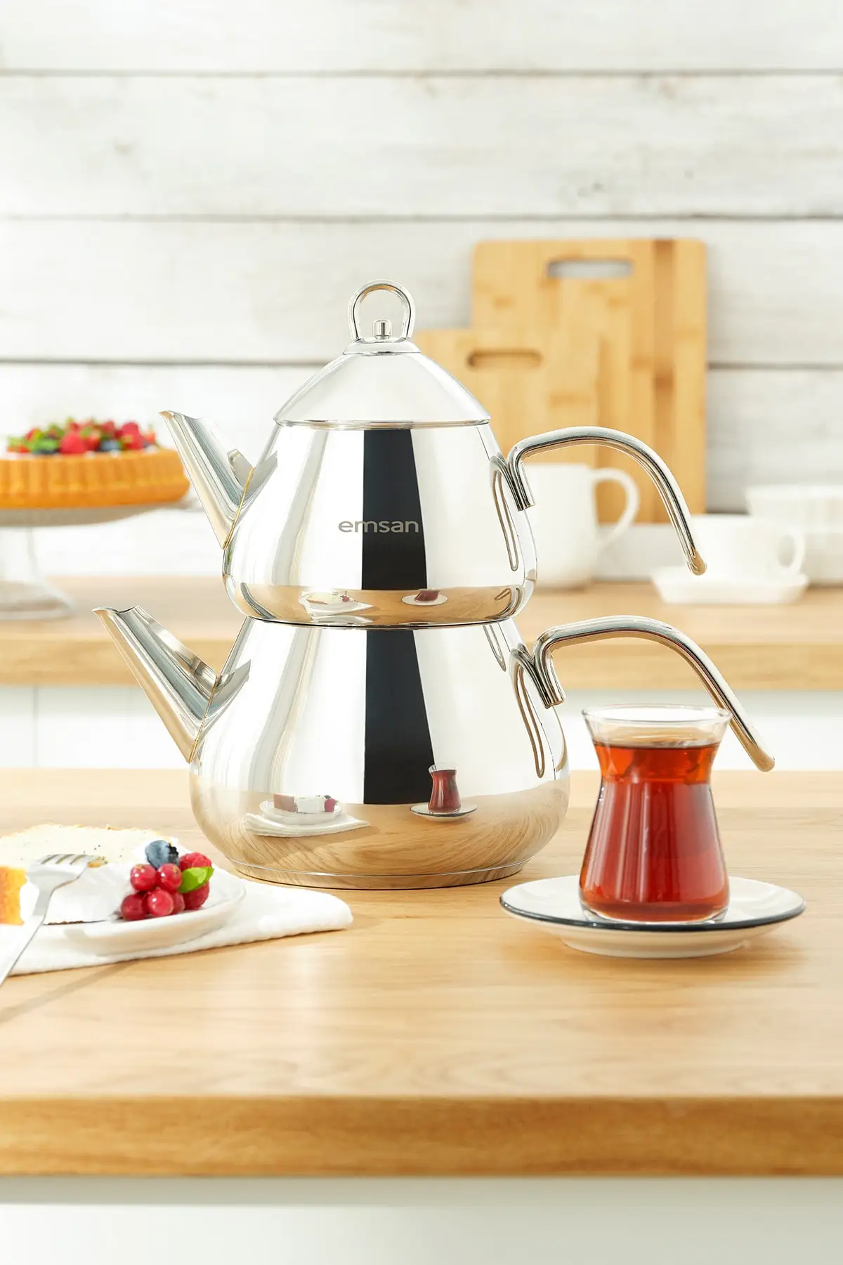 Induction Base Teapot Set Stainless Steel Teapot With Tea Strainer Teapot Tea Infuser Sets