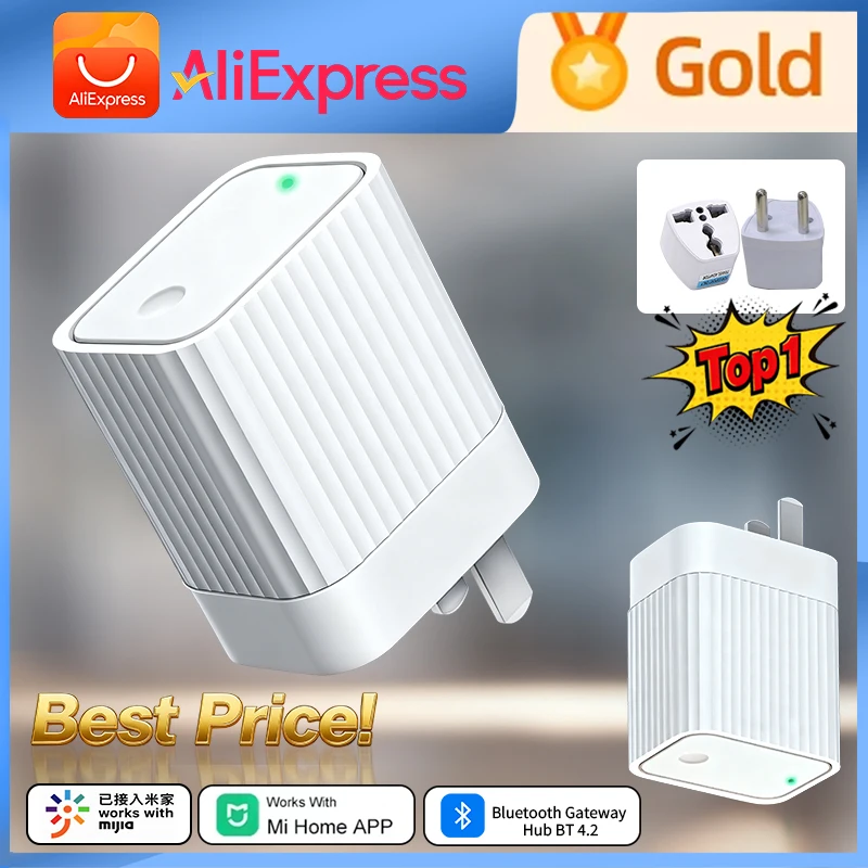 

Qingping Bluetooth Gateway Hub BT 4.2 Smart Wireless Hub Gateway Remote View Data Smart Linkage Home Device for Xiaomi Mihome