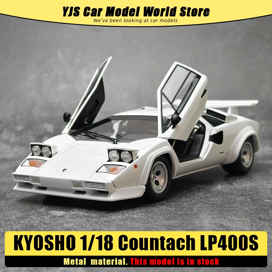 

KYOSHO Diecast model 1/18 Countach LP400 Alloy car model Collection gift for friends and family