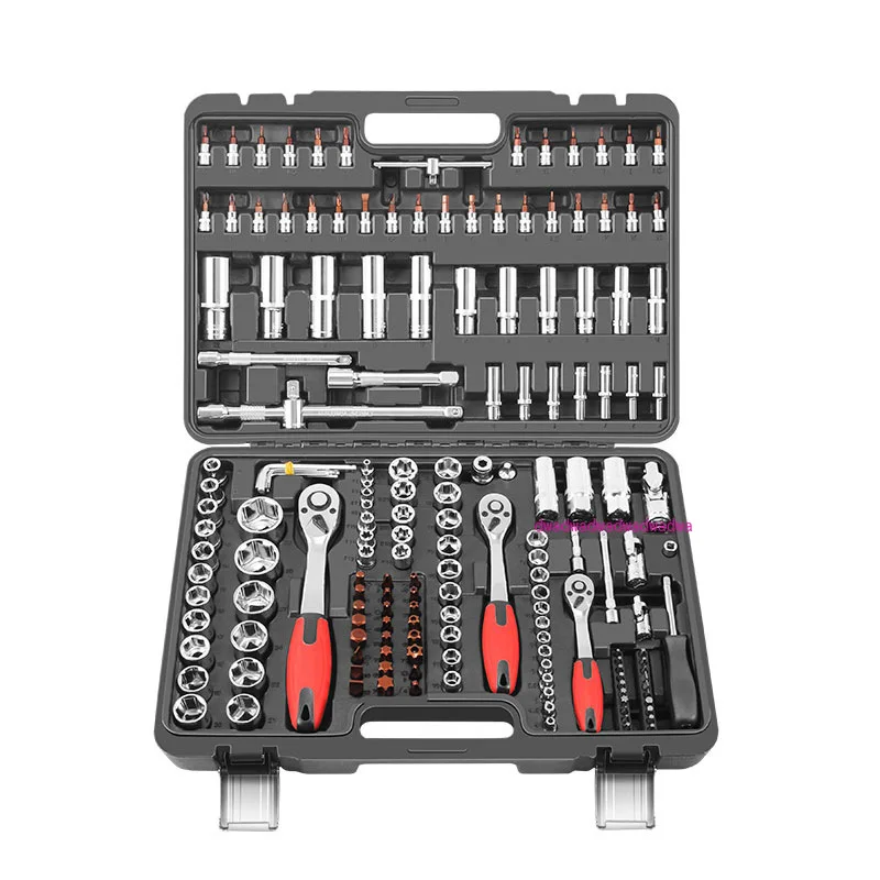 Ratchet Torque Wrench 172 Piece Set Hardware Tools Repair Car Multifunction