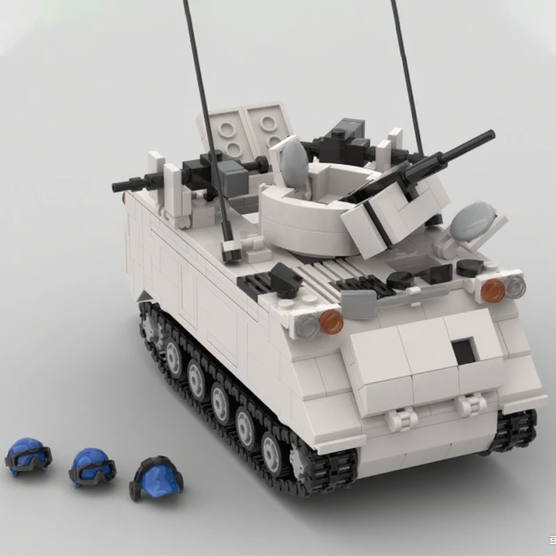 

2065 шт., Объединенные Нации M113, броненосчик, MOC, строительные блоки, сделай сам, модель военного автомобиля, коллекция игрушек, подарок