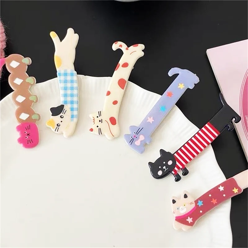 Barrettes en acrylique pour chiots, animaux mignons, pinces à cheveux géométriques, épingles à cheveux latérales, accessoires pour cheveux féminins