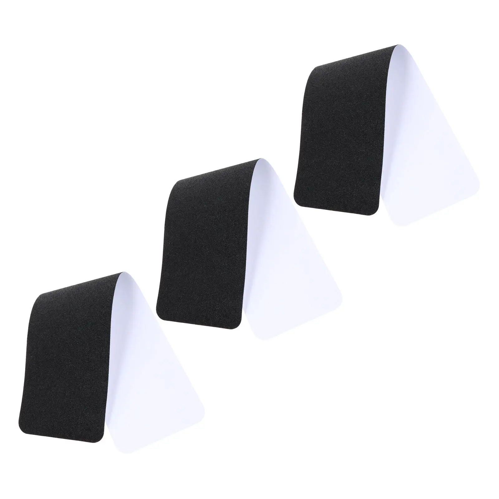 3 Pcs Grip Tape for Outdoor Stairs Anti Slip Step Wood Steps Strips Black No Adhesive Tread Heavy Duty