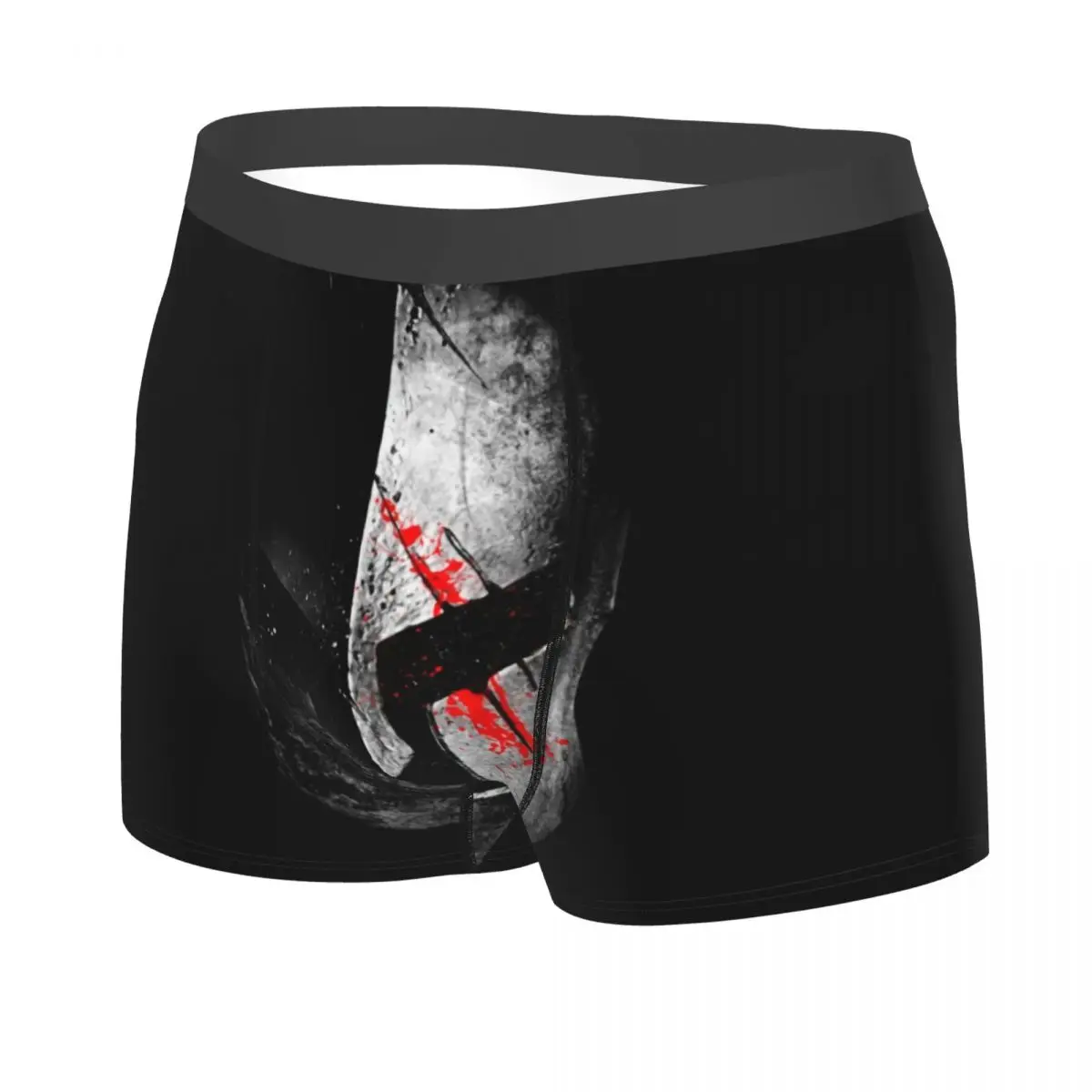 Custom Sparta Skull Spartan Helmet Boxer Shorts Men 3D Print Male Soft Underwear Panties Briefs