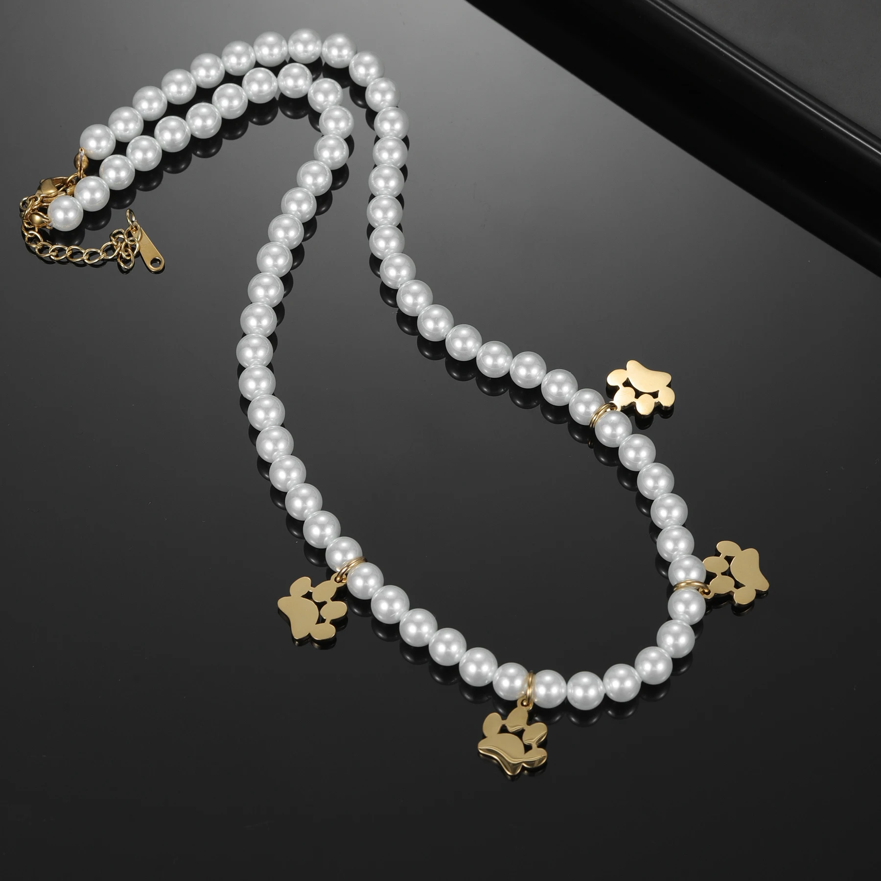 

Custom Engraved Multiple Names Necklace Pearl 18K Gold Plated Stainless Steel Personalized Birthday Anniversary Gift for Women