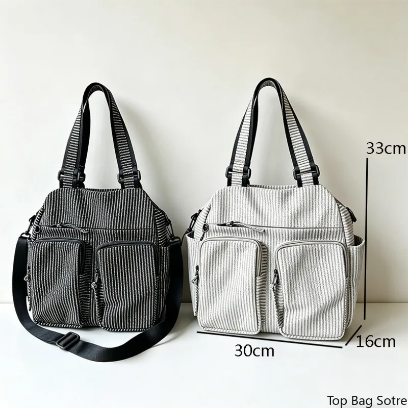 Women's Convertible Shoulder Bag Large Capacity Lightweight Multi-Compartment Crossbody Top Handle Daily Commute