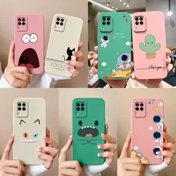 Case For Huawei P40 Lite E 4G 5G Cover Lovely Astronaut Smooth Liquid Back Cover For HuaweiP40Lite P40LiteE 4G 5G Fundas Coque
