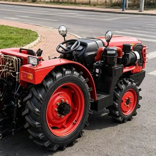 Customized All-terrain Hot-selling Cultivator, Dual CE/EMC Certified, Four-wheel Farm Tiller, 4WD Wheeled Rotary Tiller