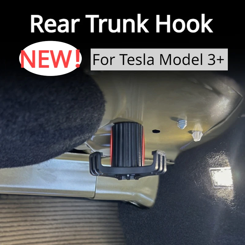 Trunk Hook for Tesla Model 3/3+ Highland 2021-2024 Rear Bag Hanger Holder Practical Durable Bearing Exceeds 20kg Car Accessories