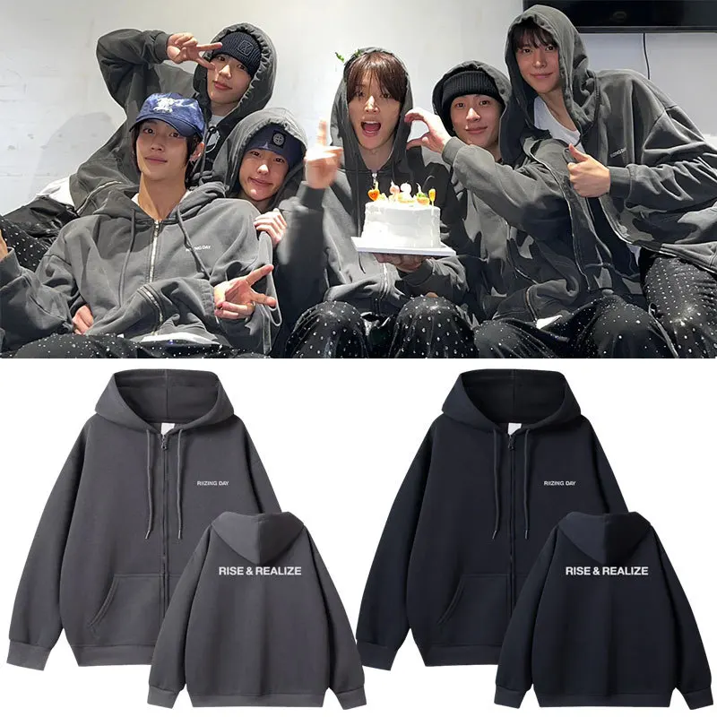 

Seoul Anco Concert Tour Кардиган на молнии с капюшоном Женская толстовка из полиэстера триацетатного волокна 00% открытый кардиган Jaet