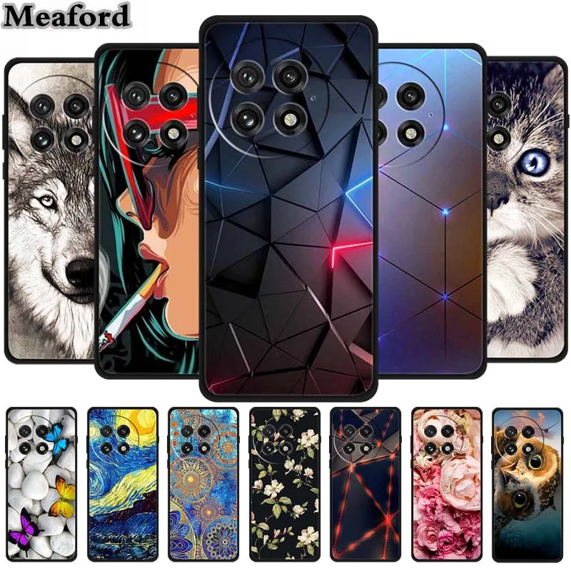 حافظة لهاتف OnePlus ACE 5 PRO مصنوعة من السيليكون الناعم من مادة البولي يوريثان الحراري غطاء خلفي لهاتف OnePlus ACE5 5G Wolf واقي مضاد للصدمات كابا #1