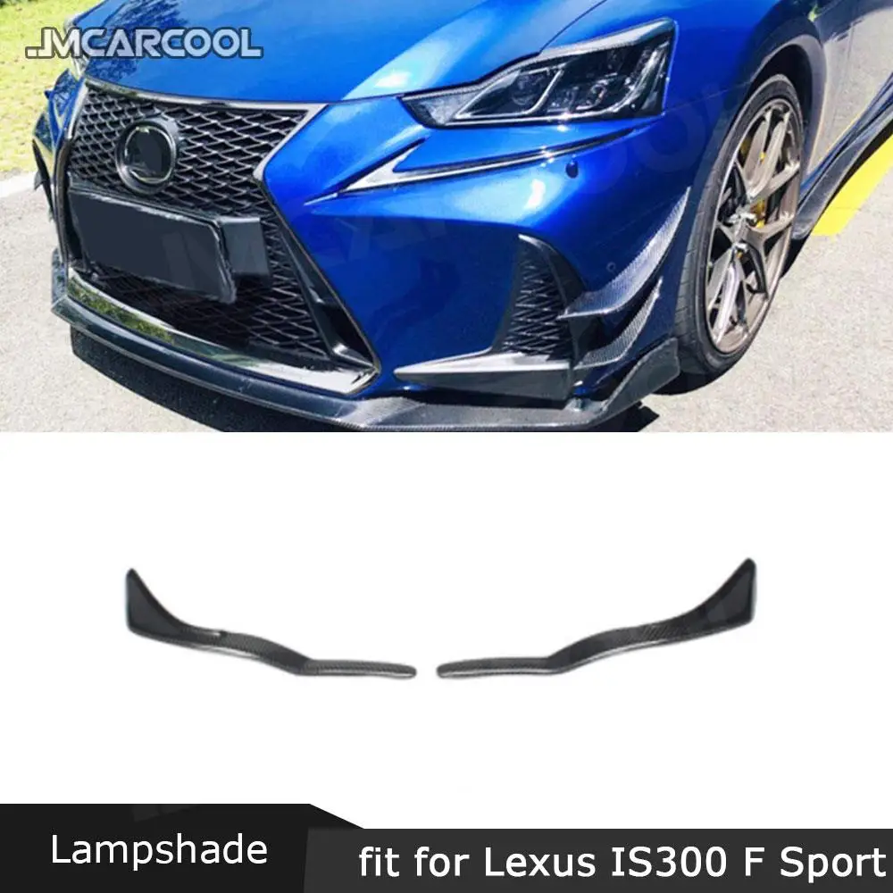 

JMCARCOOL Carbon fiber Front Headlight Cover Strips For LEXUS IS300 IS350 F Sport Sedan 2017 2018 2019 Car Tuning Exterior