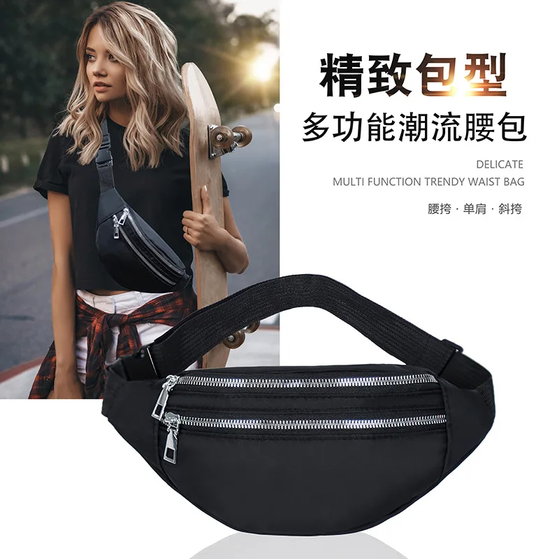 

Waterproof waist bags for men and women, mobile phone storage, Oxford fabric, wear-resistant and large-capacity waist bags