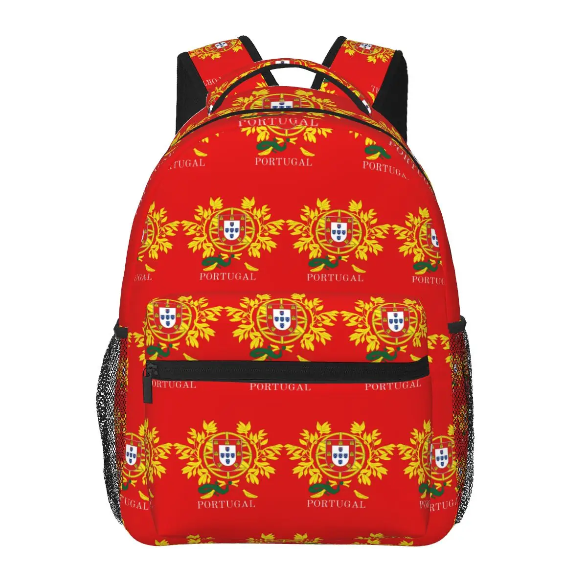 

Flag Of Portugal Student Backpack School Bag Hiking Travel Daypack for Boys Girls Fashion Bookbag Shoulder Bags