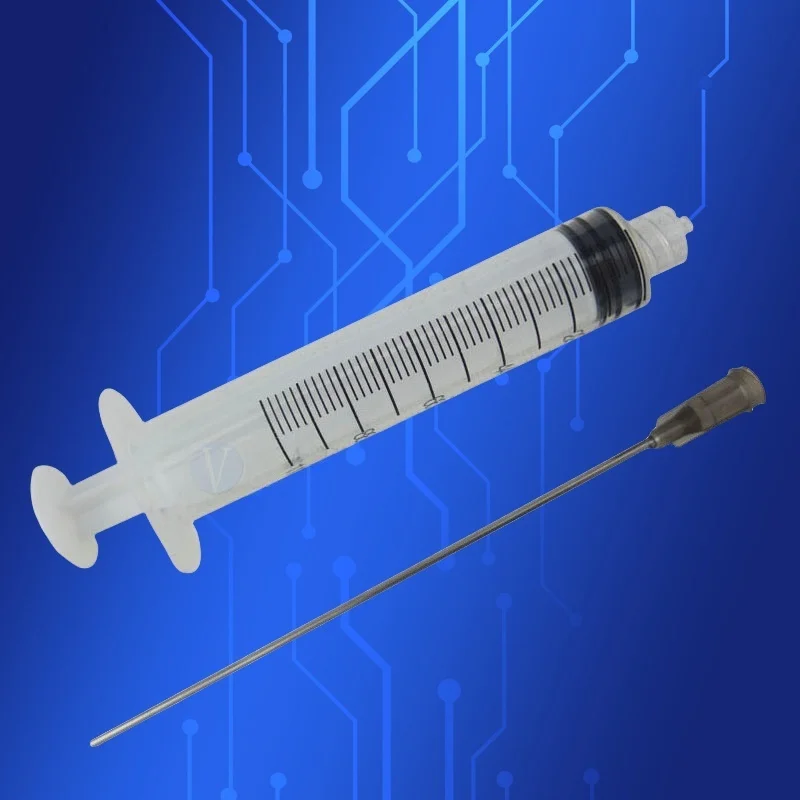 ‌10-Pack Lab-Grade Syringe Kit 10ml | 16G Luer Lock PP Dispensing Needles +FS for Resin/Adhesive/Cosmetics‌