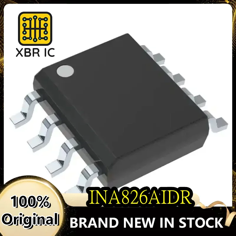 (10/50 pieces) INA826AIDR Instrumentation Amplifier silkscreened INA826 SOP8 brand new and original fast shipping
