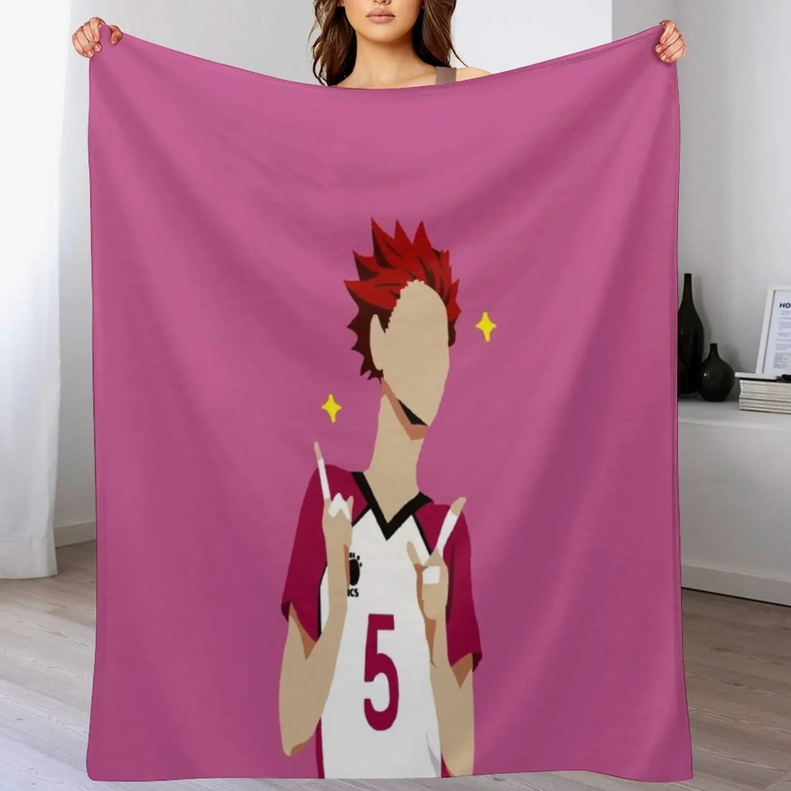 

Satori Tendou Throw Blanket Soft Solid Color Blanket for Couch Bed