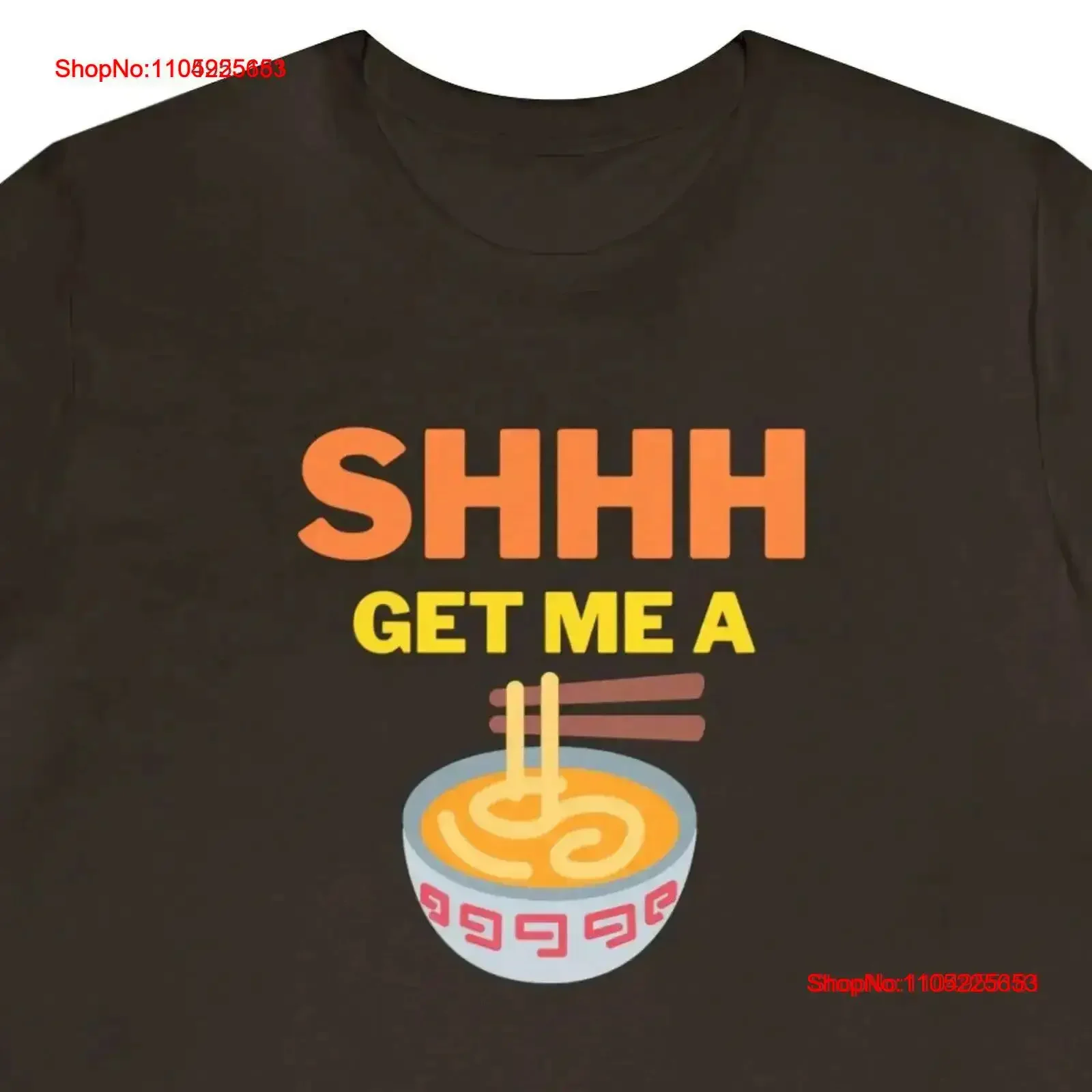 SHHH me obtienes un Ramen Jersey camiseta tazón miso curry gyoza tempura unagi uni sushi sashimi wasabi fideos vintage lavado Casual