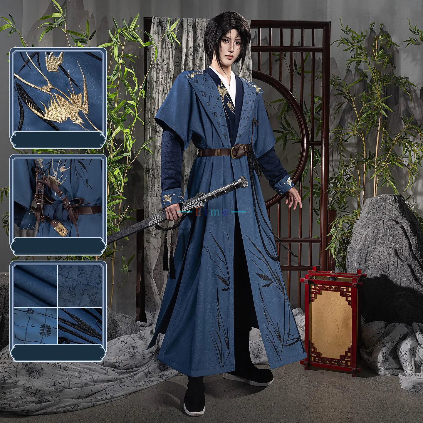 Juego donde se cruzan los vientos ‌ Disfraces de Jiang Yan para cosplay, ropa de maestro de la escuela de artes marciales chinas, trajes para fiestas, uniformes de Halloween, hechos a medida.
