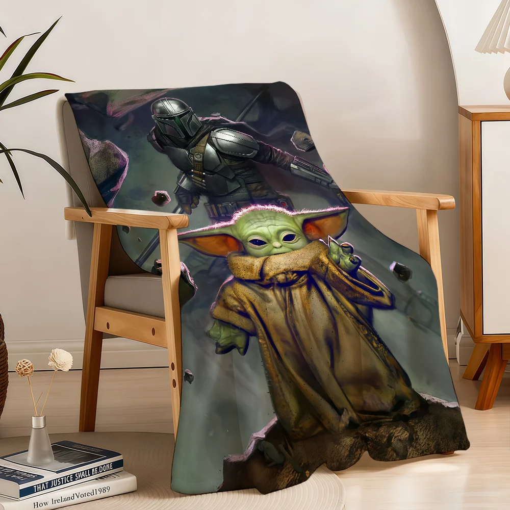 Blanket W-WARS-ES Throw Yoda S-STARS-ES Super Cosy Plush Living Room Sofa Couch Childish Birthday Gifts view 4