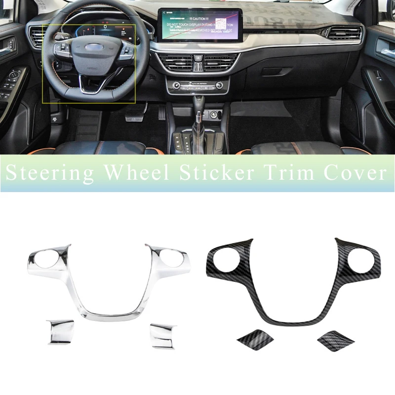 

Для Ford Focus 2012, Ford Escape 2013 2014 2015, наклейка на руль автомобиля из АБС-пластика, накладка
