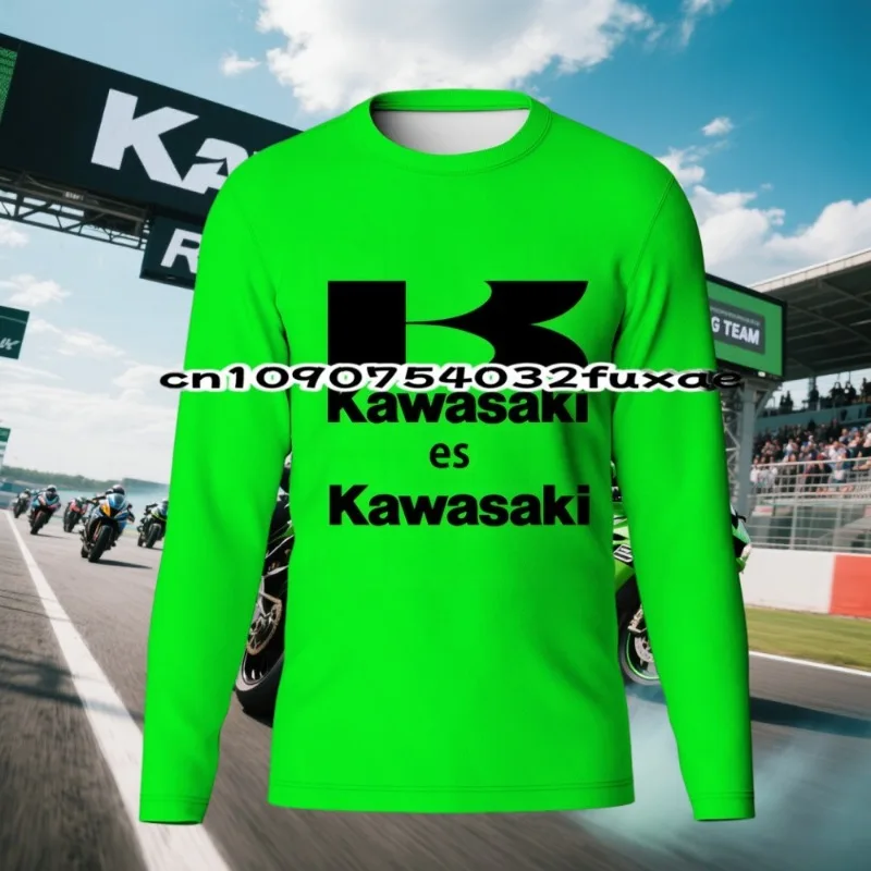 

2026 Kawasaki Off Road Enduro Motocross Jersey Bmx Downhill Speed Bicycle Cycling T-Shirt For Men Mtb Jersey Bike Shirt Long