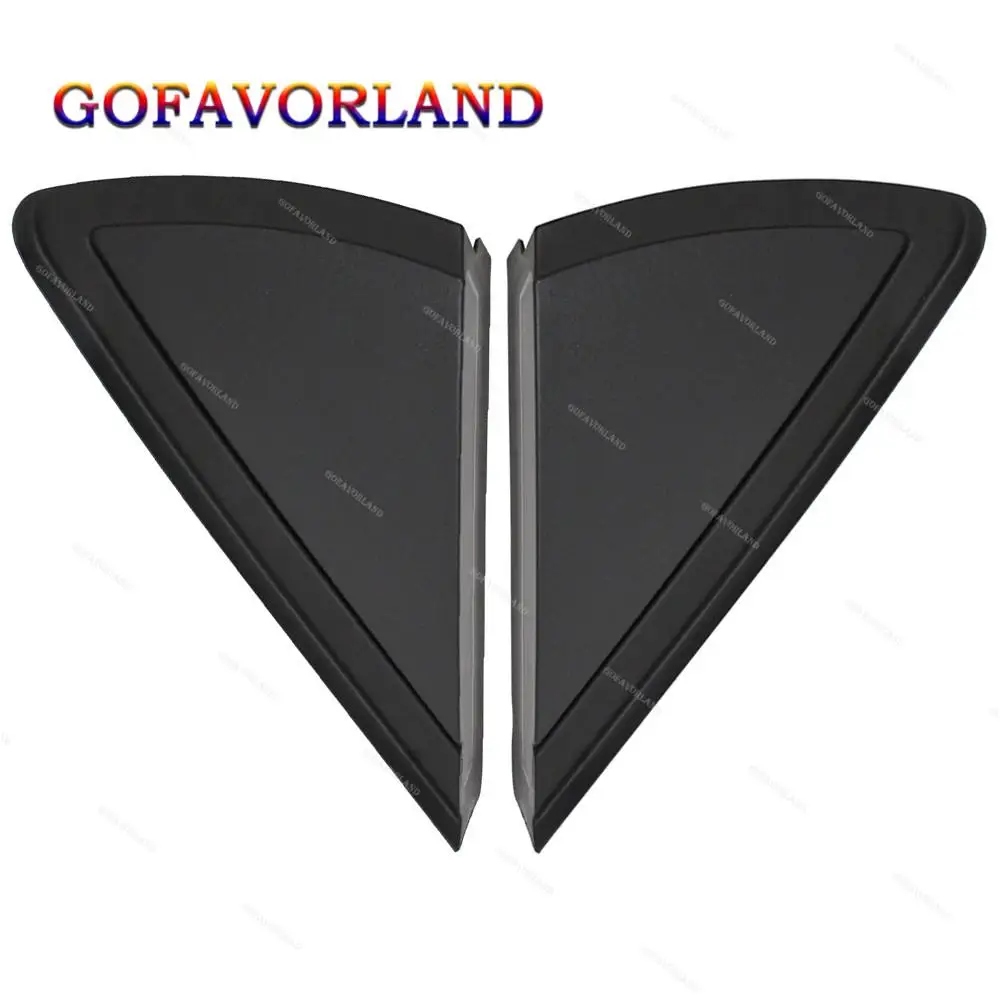 6R0853274A 6R0853273A Pair Left & Right Front Door Mirror Triangle Cover Black Plastic For VW Polo Vento 2011-2018