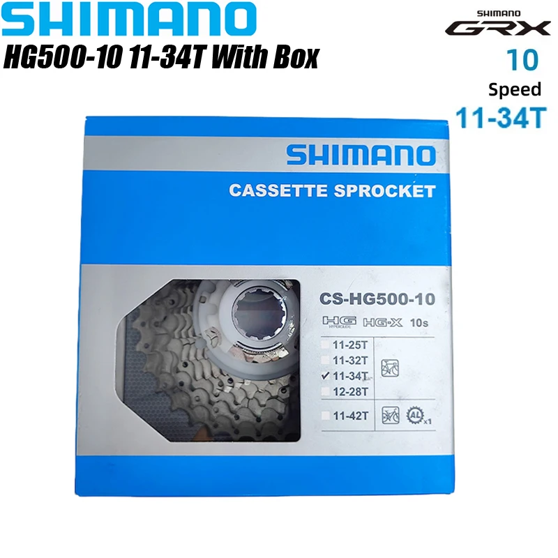 Shimano CS HG500 10 Speed Road Bicycle Cassette Sprocket For 10s 10v 12-28T 11-25/32T/34T 36T Freewheel Road Bike Accessories