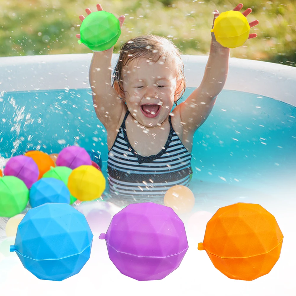 1/5Pcs Reusable Water Balloons Refillable Water Bomb Splash Balls for Water Games Summer Fashion Pool Beach Fighting Game Toys