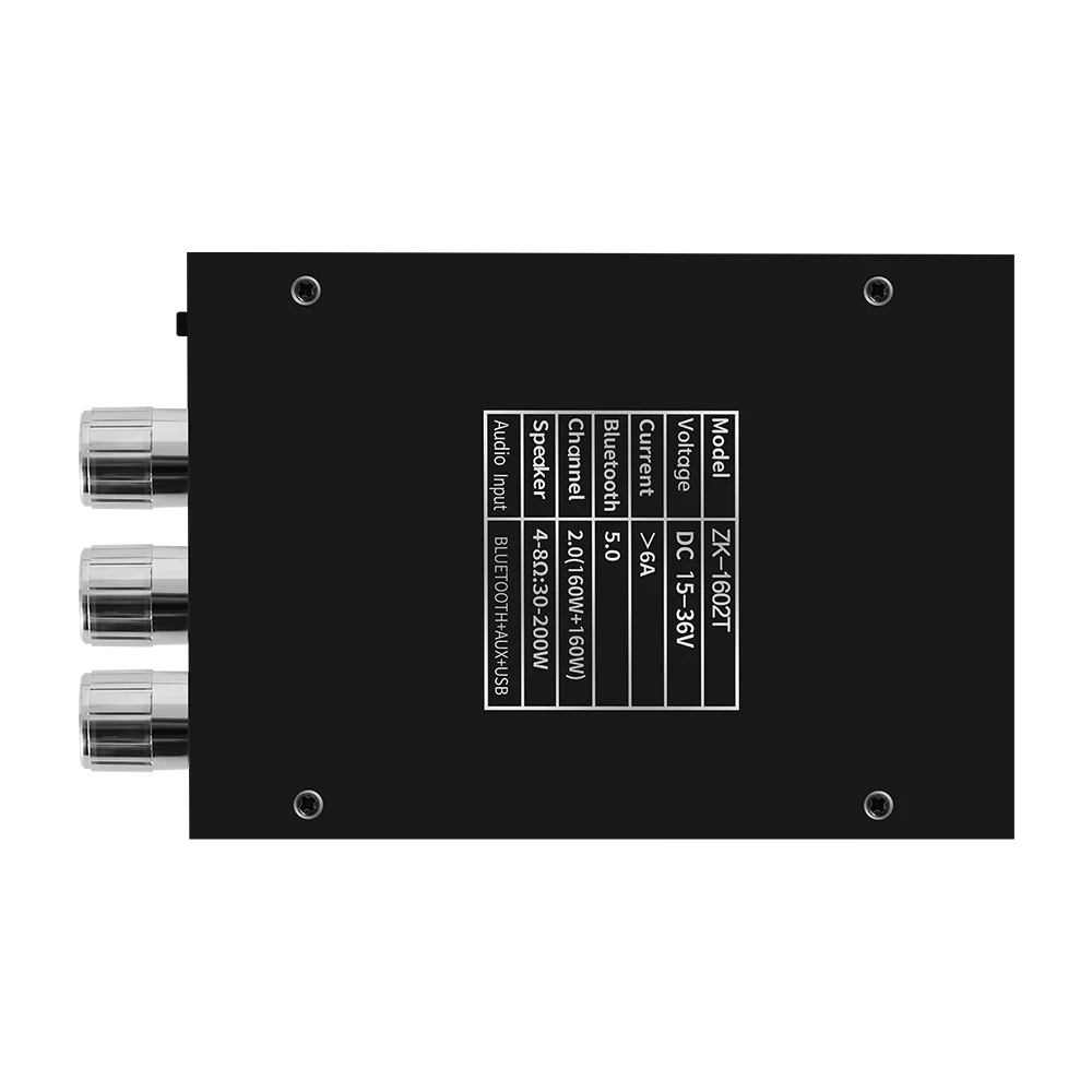 ZK-1602T Scheda amplificatore di potenza da 320 W con subwoofer 2.0 canali 160 W * 2 15 V-36 V Modulo amplificatore di potenza audio