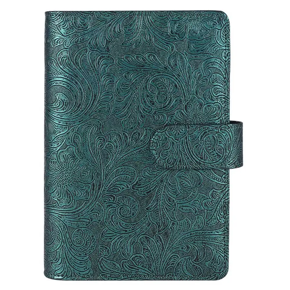 

Soft Agenda Magnetic Buckle Binder Stationery Loose leaf Page Rings Paper Holder Leather Binder Notebook Cover Binder Pockets