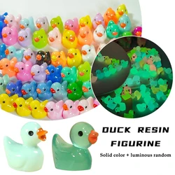 Luminous Mini Duck Micro Landscape DIY Accessories Miniature Figurines Fairy Home Decoration Glow in the Dark 100PCS Mixed Style