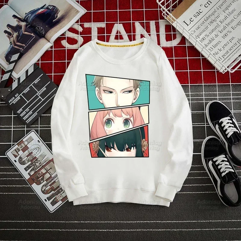 Spy Family Hoodie Spy X Family Yor Forger Sweatshirts Loid Forger Bond Pullover Harajuku Anya Smug Men\'s Hoodie Casual Clothes