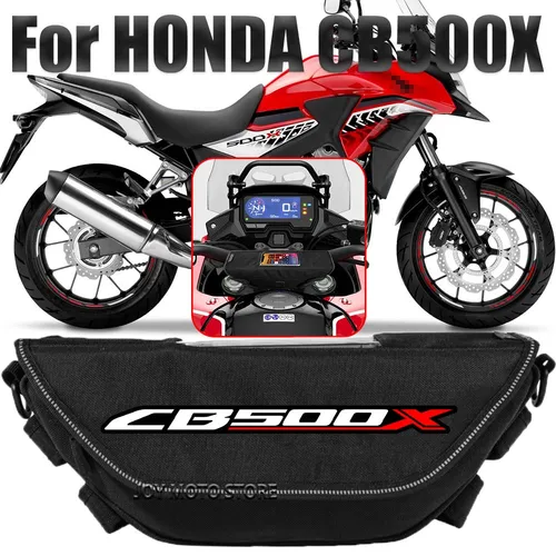 Bolsa de herramientas para accesorios de motocicleta, impermeable y a prueba de polvo, práctica bolsa de manillar de viaje para Honda CB500x cb500x cb 500 x