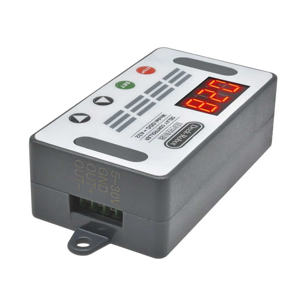 DC 5V-30V Dual MOS Time Delay Relay High Level Trigger LED Digital Display Cycle Time Timer Delay Switch Circuit 12V 24V 0-999