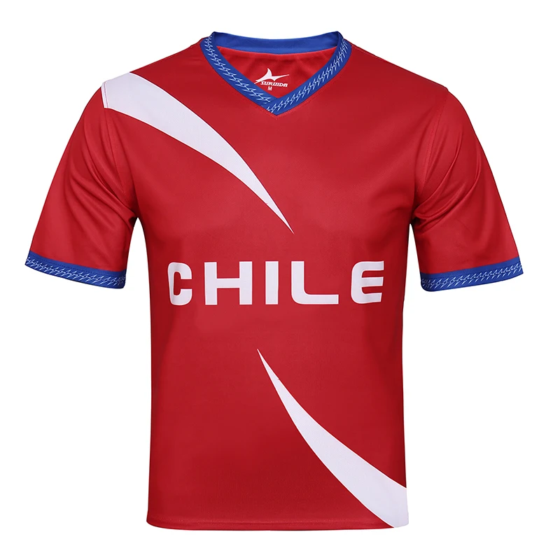 High Quality American Cup Chile Soccer Jersey Adult training Football clothing Breathable Football kit