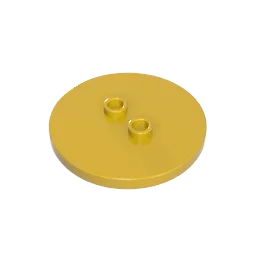 Eske Kouri GDS-90362 4x4 ronde humanoïde bodemplaat compatibel met lego 32627 kinderen DIY Bouwstenen Technische