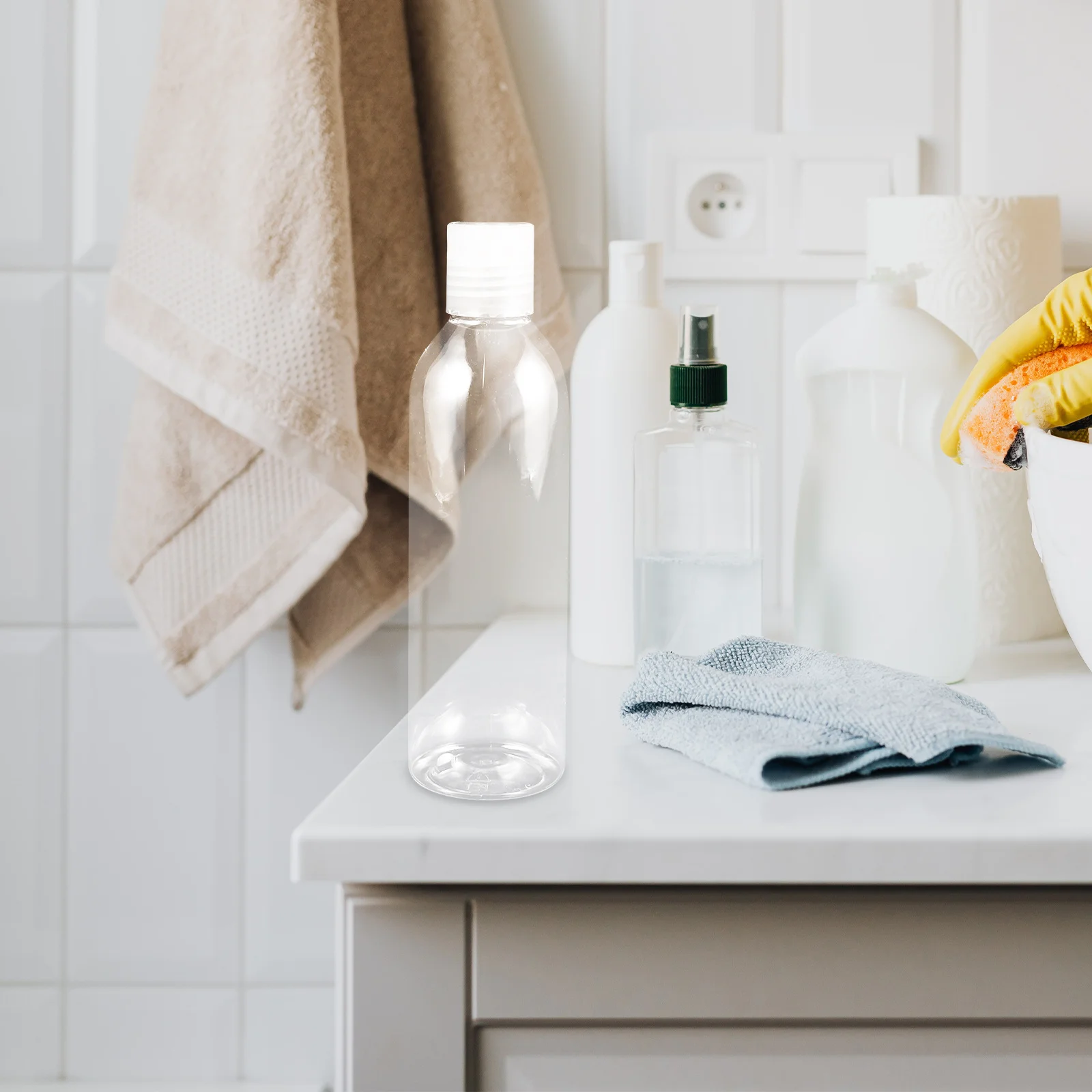 6 stücke 250 ml Tragbare Reise Flaschen Nachfüllbare Shampoo Spender Für Lotion Container Leere Flasche Auslaufsicher Geruchlos