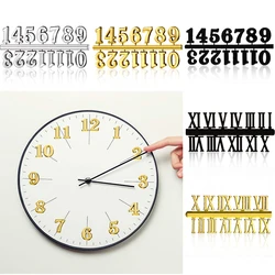 1 Set Roman Numerals Arabic Numerals Clock Accessories For Quartz Digital Clock Replacement Repairing DIY Clock Mechanism Kits