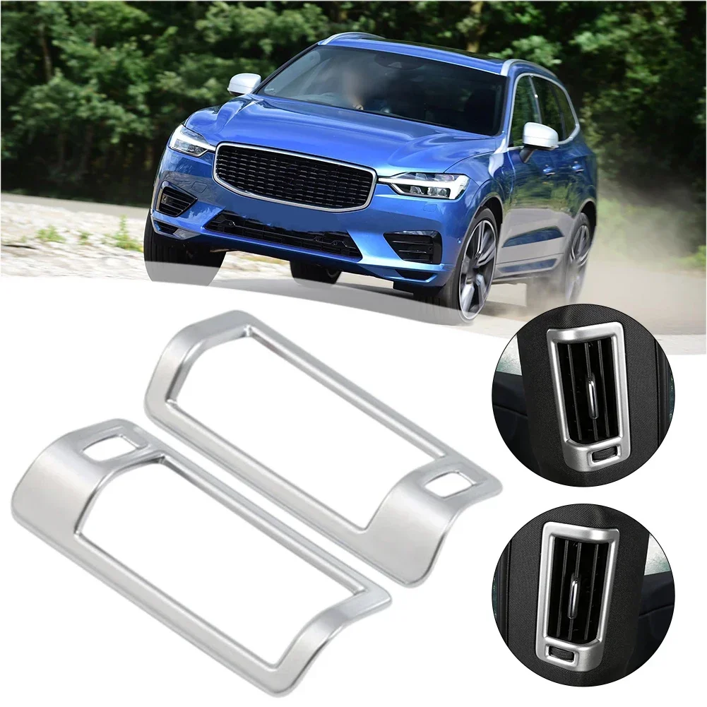 

Newest Sale High Quality Interior Middle Pillar Air Vent Outlet Cover Trim Stainless Steel For Volvo XC60 Car Accessories