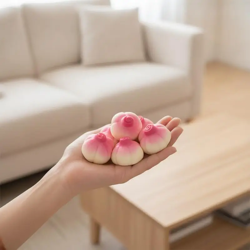 Onion Shaped Stress Relief Squeeze Toy Crunchy Sensory Fidget Toy Tear-Resistant for Kids Party Favors Classroom Prizes