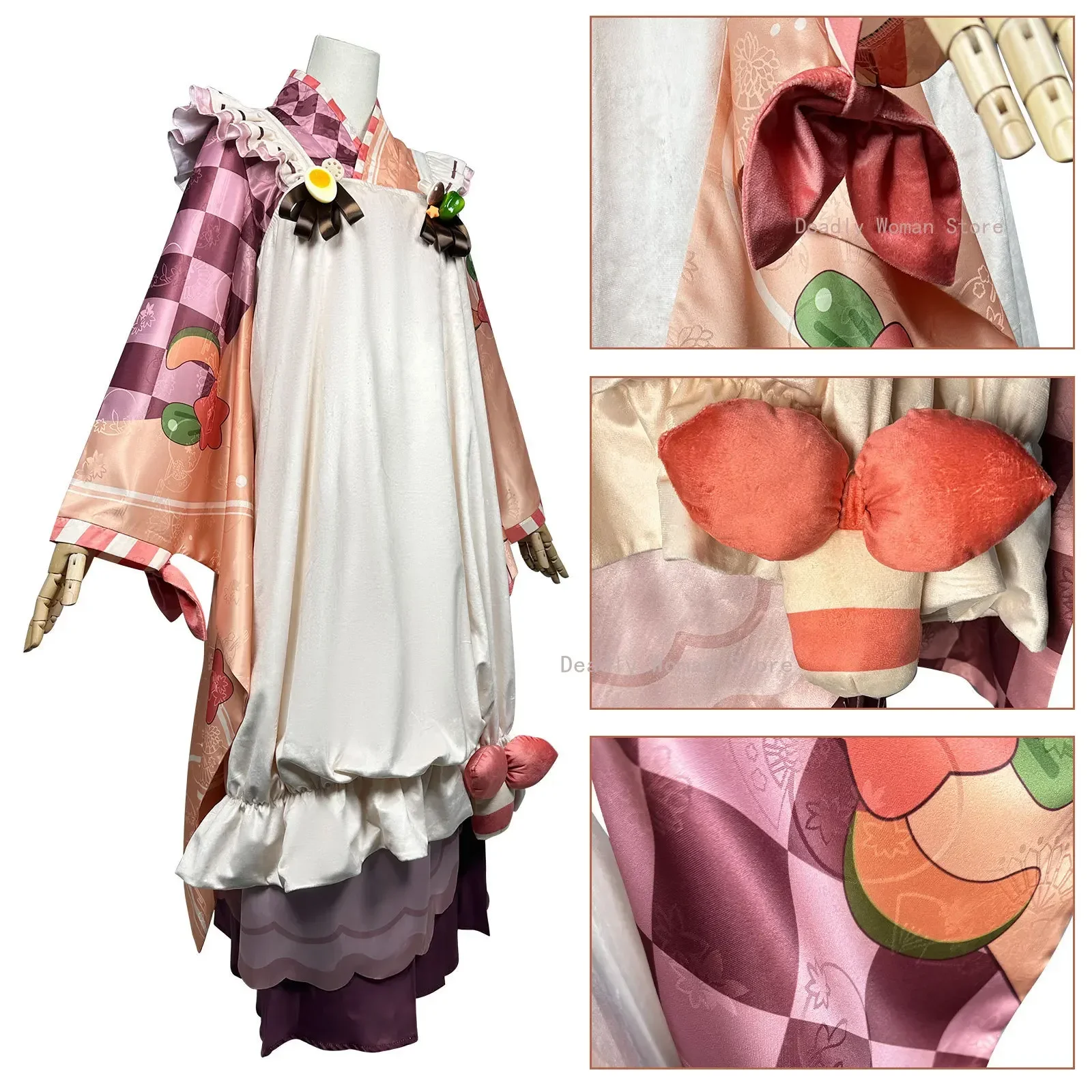 2024 Snow Miku Cosplay Costumes Kimono Outfit Anime Costumes for Women Girls Full Set