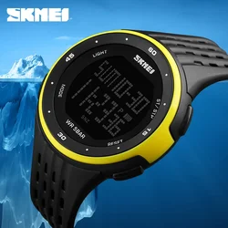 SKMEI-reloj Digital para hombre y mujer, cronógrafo deportivo para exteriores, resistente al agua, LED, militar, 1219